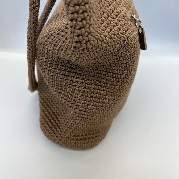 The Sak Woven Crochet Tote Bag in Brown - Picture 5 of 6